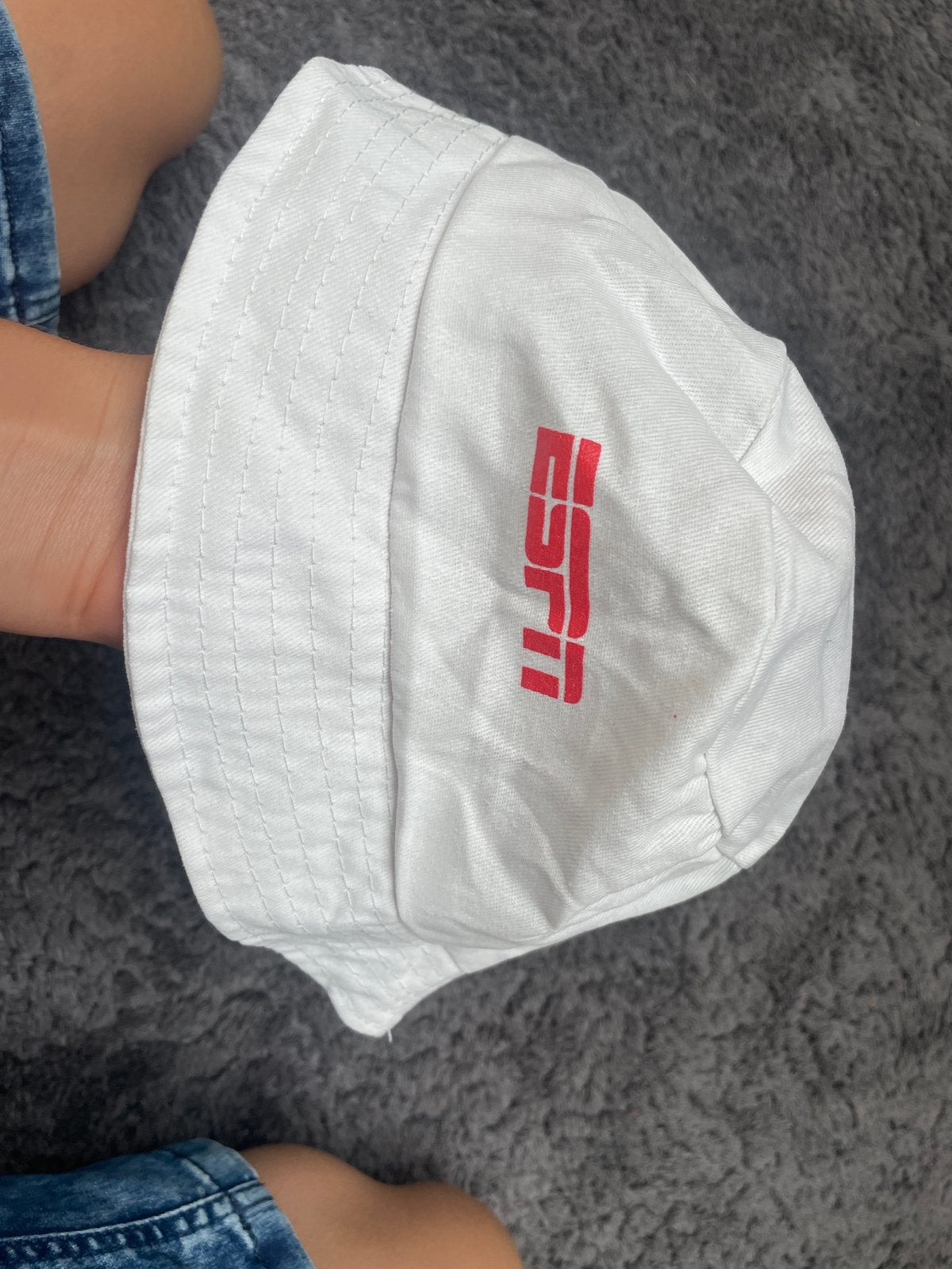 Witte ESPN Bucket Hat - Zo goed als nieuw, Ophalen of Verzenden, Zo goed als nieuw, One size fits all, Hoed