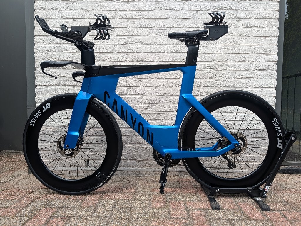 Triathlonfiets, Fietsen en Brommers, 28 inch, Carbon, Heren, Zo goed als nieuw