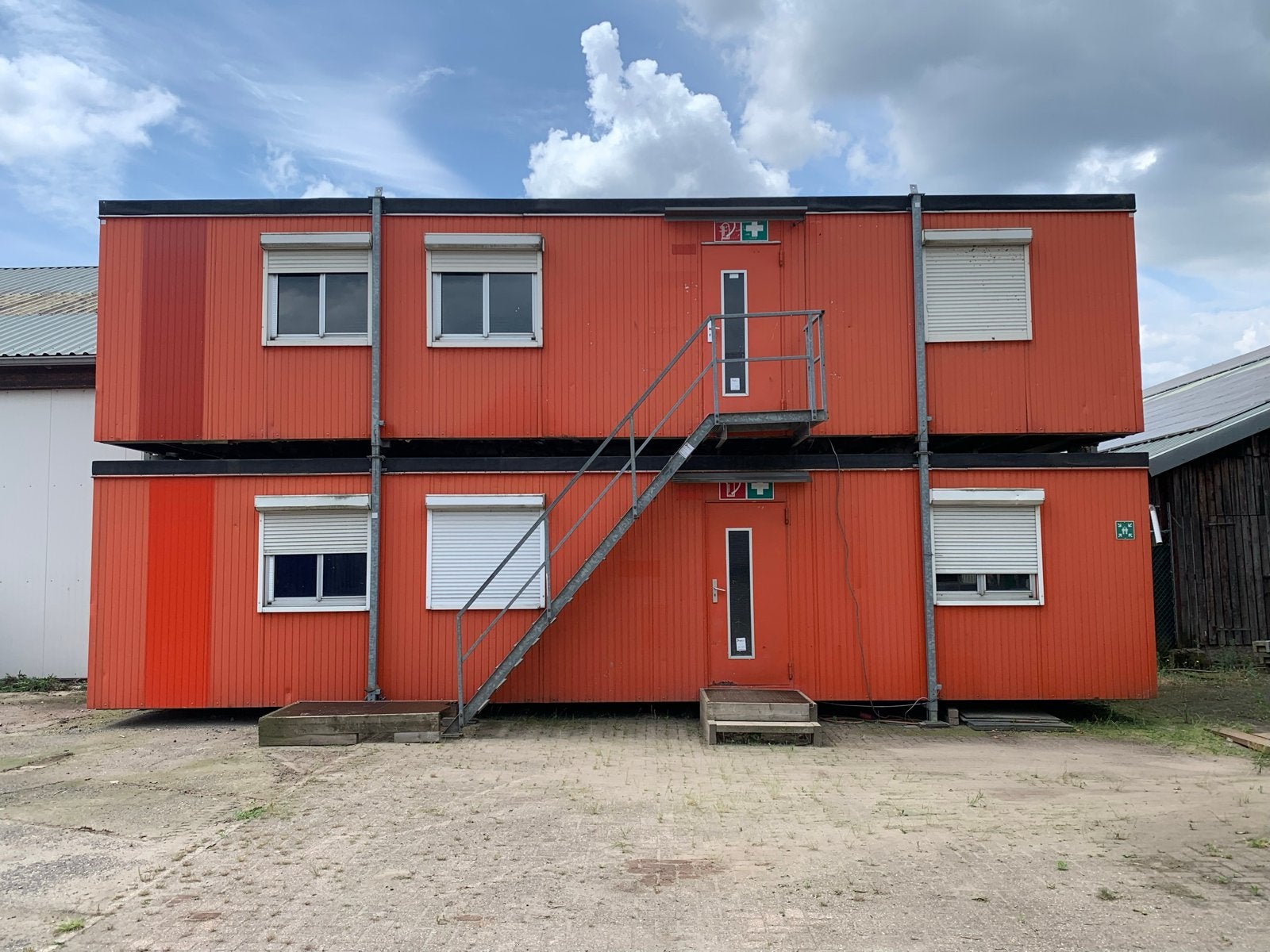2x Modulaire bouwkeet / kantoorunit met toilet en keuken, Ophalen
