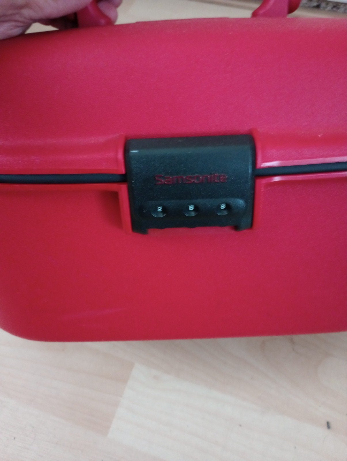 Samsonite Beautycase - Rood met cijferslot, Sieraden, Tassen en Uiterlijk, Beautycases, Gebruikt, Met slot, Ophalen of Verzenden