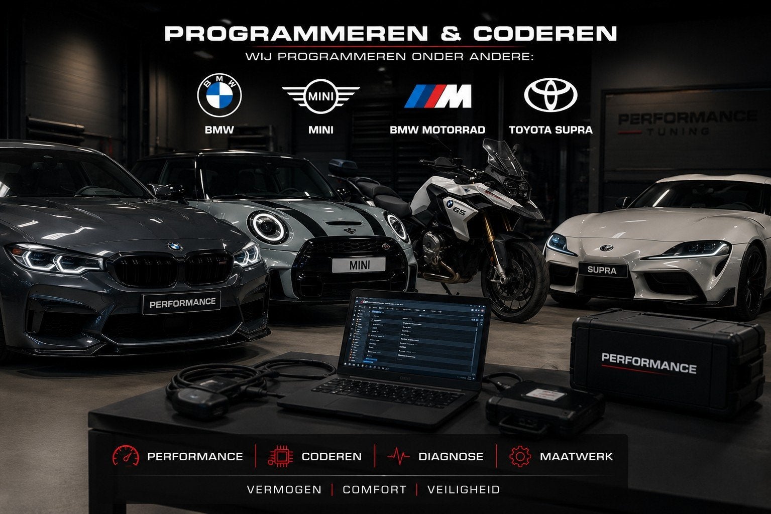 Codering/programmering/uitlezen voor BMW, MINI, Toyota Supra, Ophalen