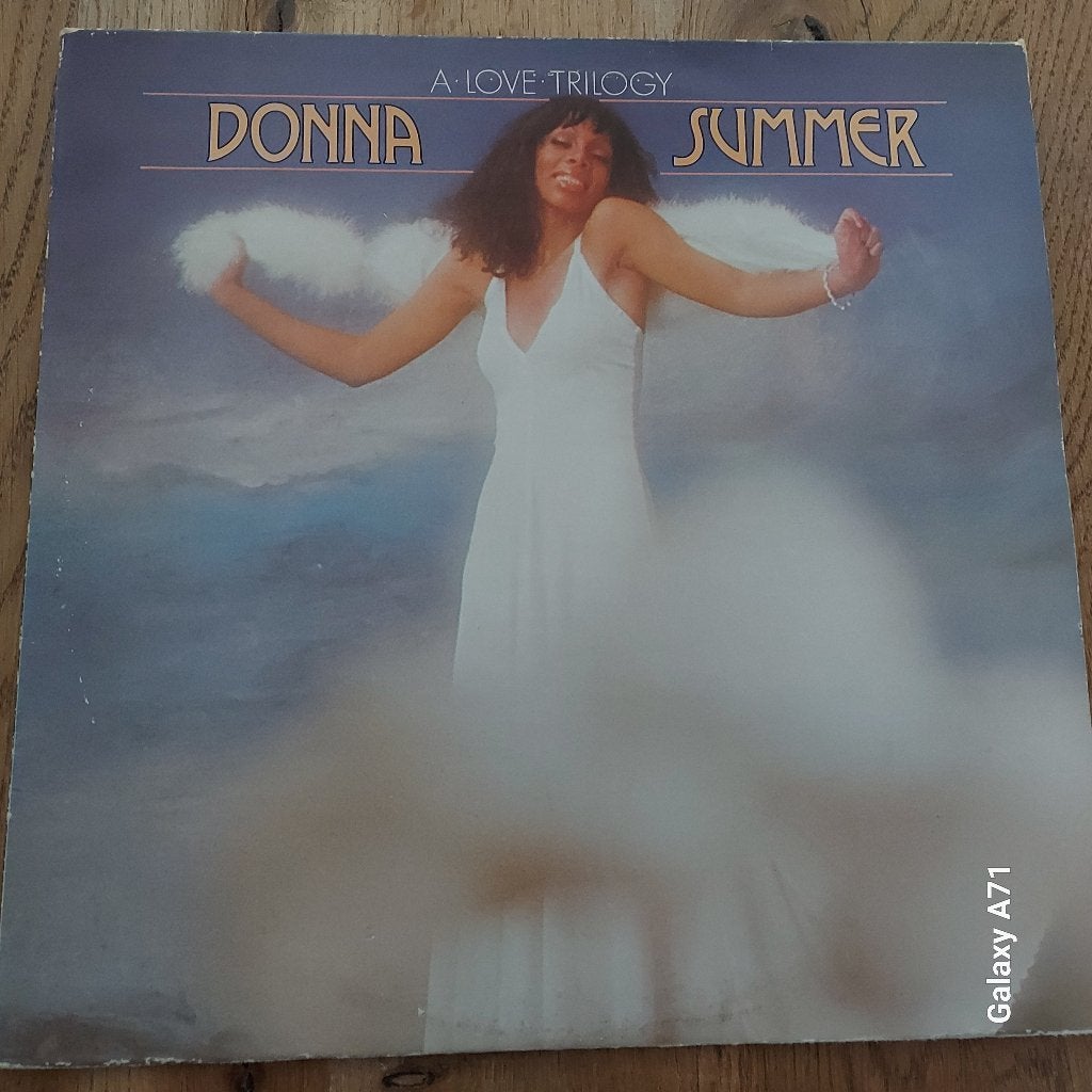 LP Donna Summer - A Love Trilogy (1976) (Giorgio Moroder), Gebruikt, Ophalen of Verzenden, Fotohoes, Disco