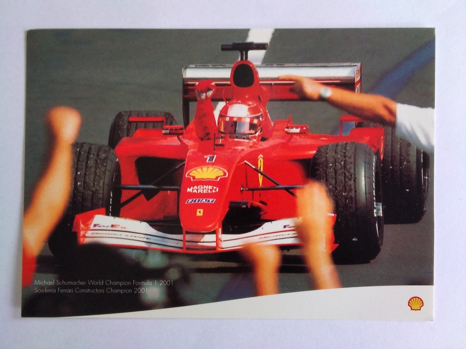 Ansichtkaart Michael Schumacher / Shell 2001, Verzenden, Formule 1