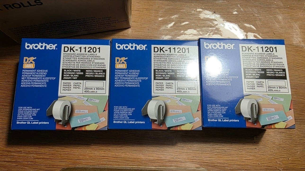 Brother DK-11201 Labels - Nieuw in doos (6 rollen), Computers en Software, Labelprinters, Ophalen of Verzenden, Nieuw, Etiket