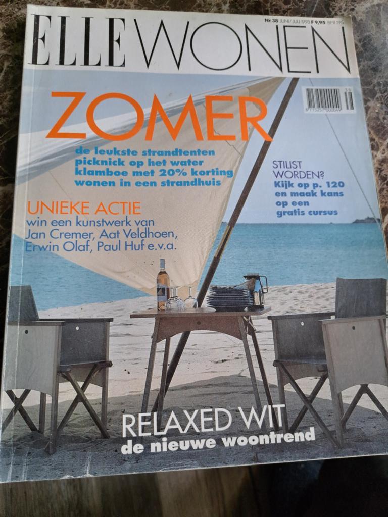 Elle Wonen Zomer - Nr. 38, Juni/Juli 1995, Boeken, Tijdschriften en Kranten, Ophalen of Verzenden, Gelezen, Overige typen