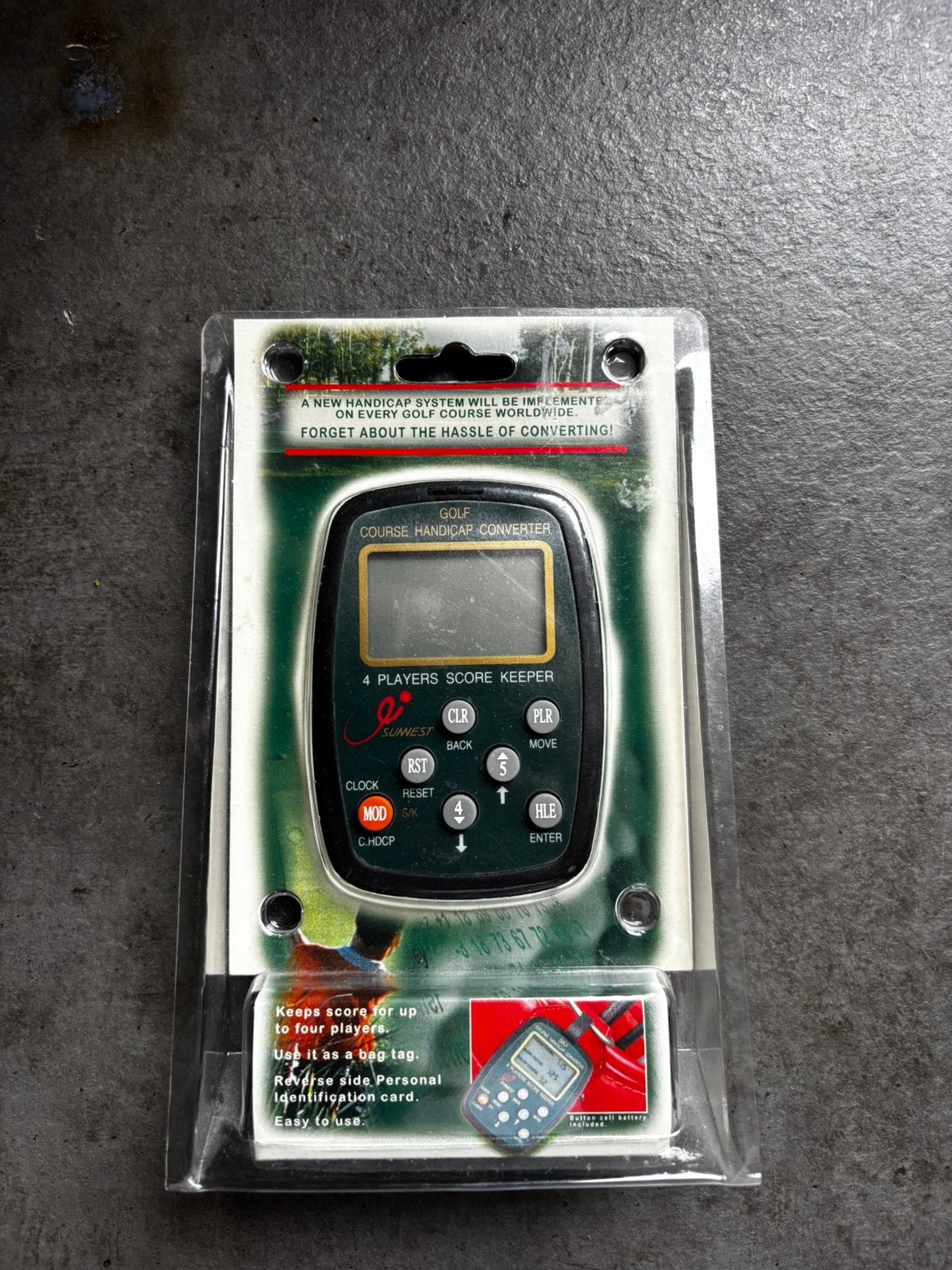 Sunnest SG-941 – Zeldzame Vintage Golf Computer – Ongeopend, Ophalen of Verzenden, Nieuw, Overige sporten, Overige typen