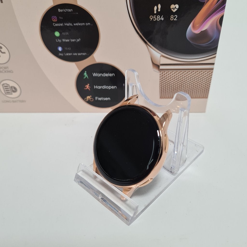 Siltcon Auréa Dames Smartwatch Goud met 5 bandjes, Ophalen of Verzenden, Zo goed als nieuw, Siltcon, Android