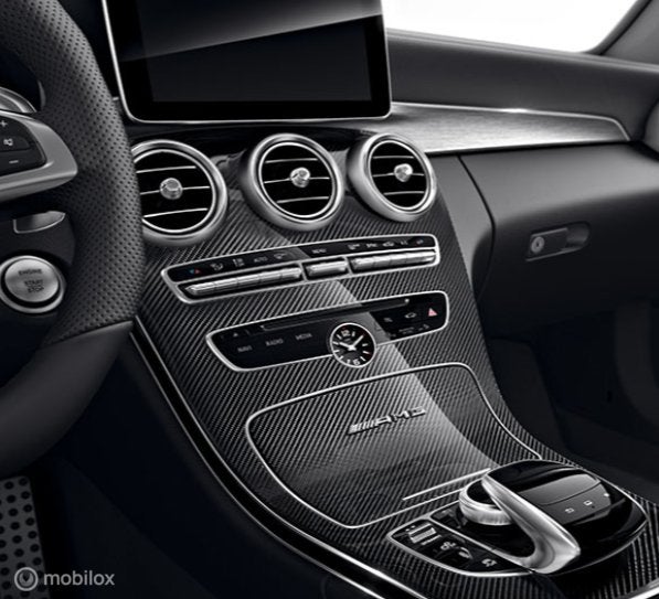 Carbon Middenconsole origineel Mercedes C W205 AMG (14->), Auto-onderdelen, Mercedes-Benz, Nieuw, Ophalen of Verzenden