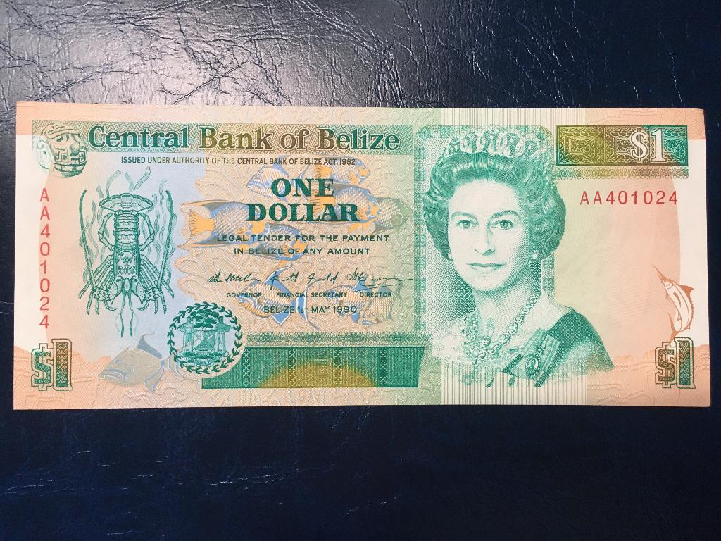 Belize | 1 dollar UNC, Postzegels en Munten, Bankbiljetten | Amerika, Ophalen of Verzenden, Midden-Amerika, Los biljet