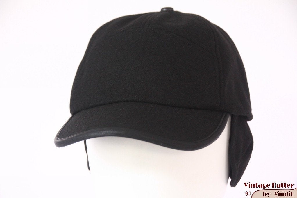 Baseball pet Hawkins zwart met oorwarmer 58-59 nieuw, Hawkins, Nieuw, Ophalen of Verzenden, Pet