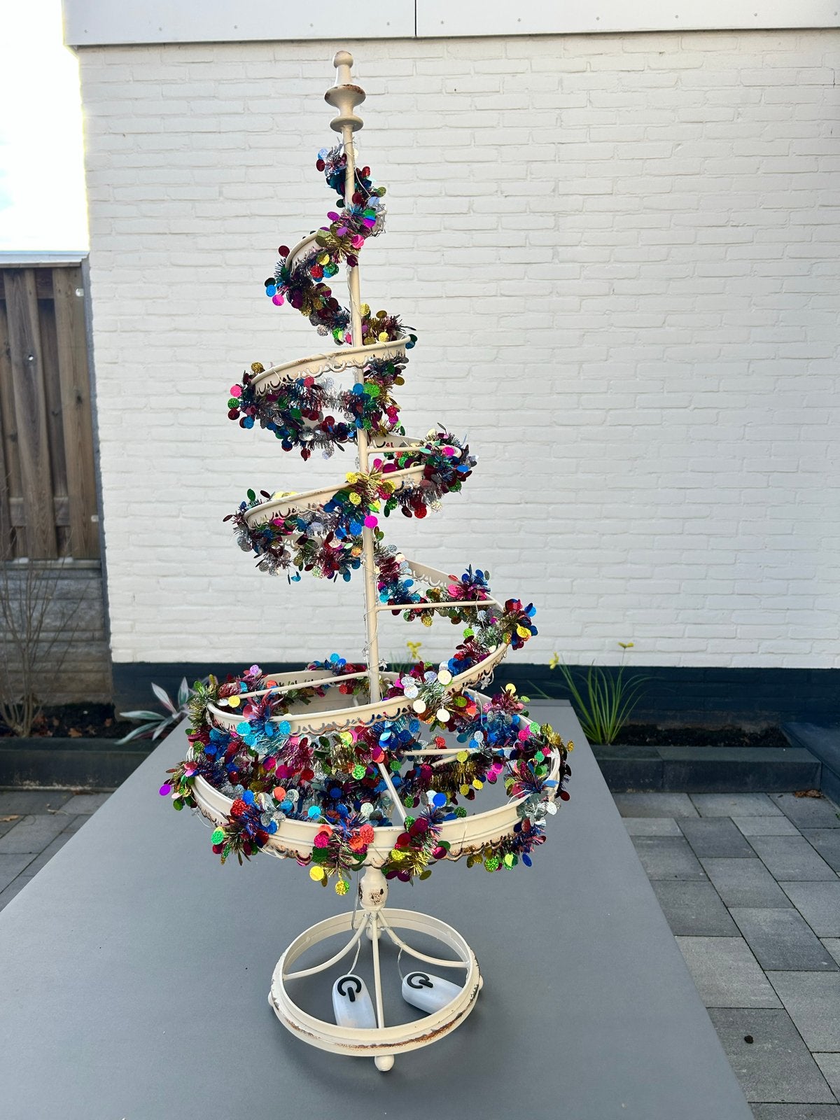 Decoratieve spiraalvormige tafel kerstboom., Diversen, Ophalen, Zo goed als nieuw