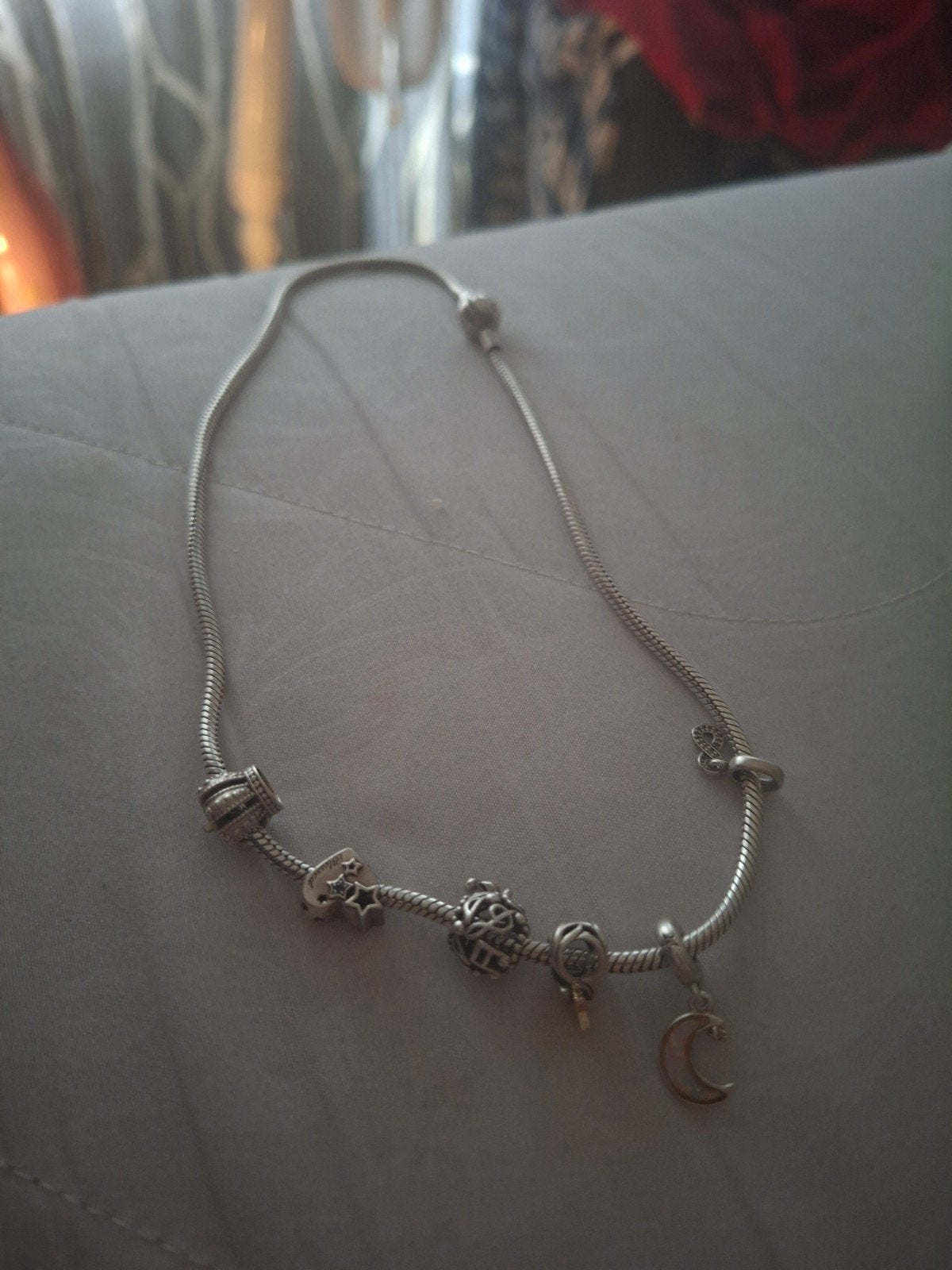 Pandora ketting, Ophalen of Verzenden, Zo goed als nieuw, Zilver, Zilver