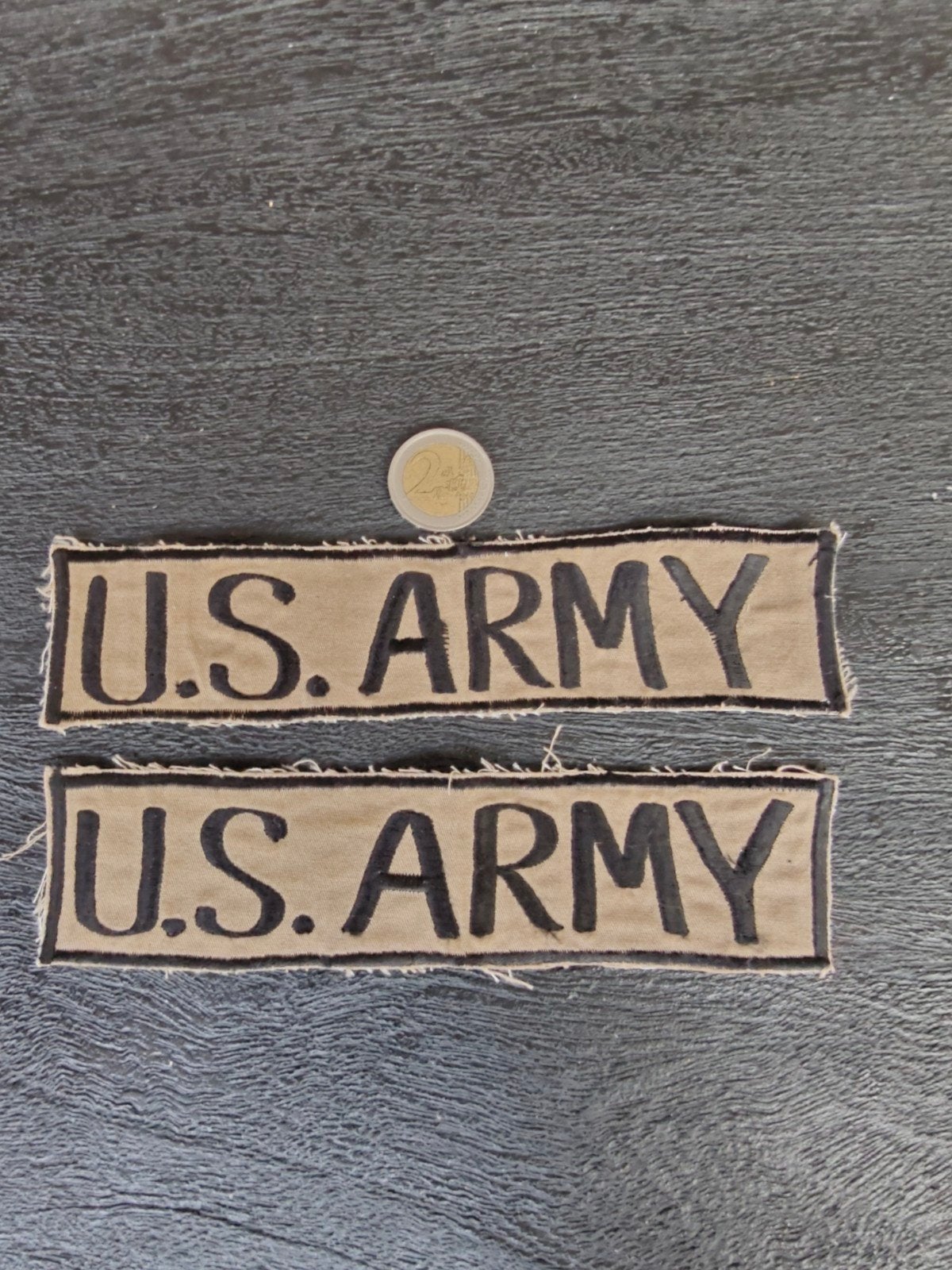 2 emblemen US Army.. Vietnam periode aanmaak, Ophalen of Verzenden, Landmacht, Amerika, Embleem of Badge