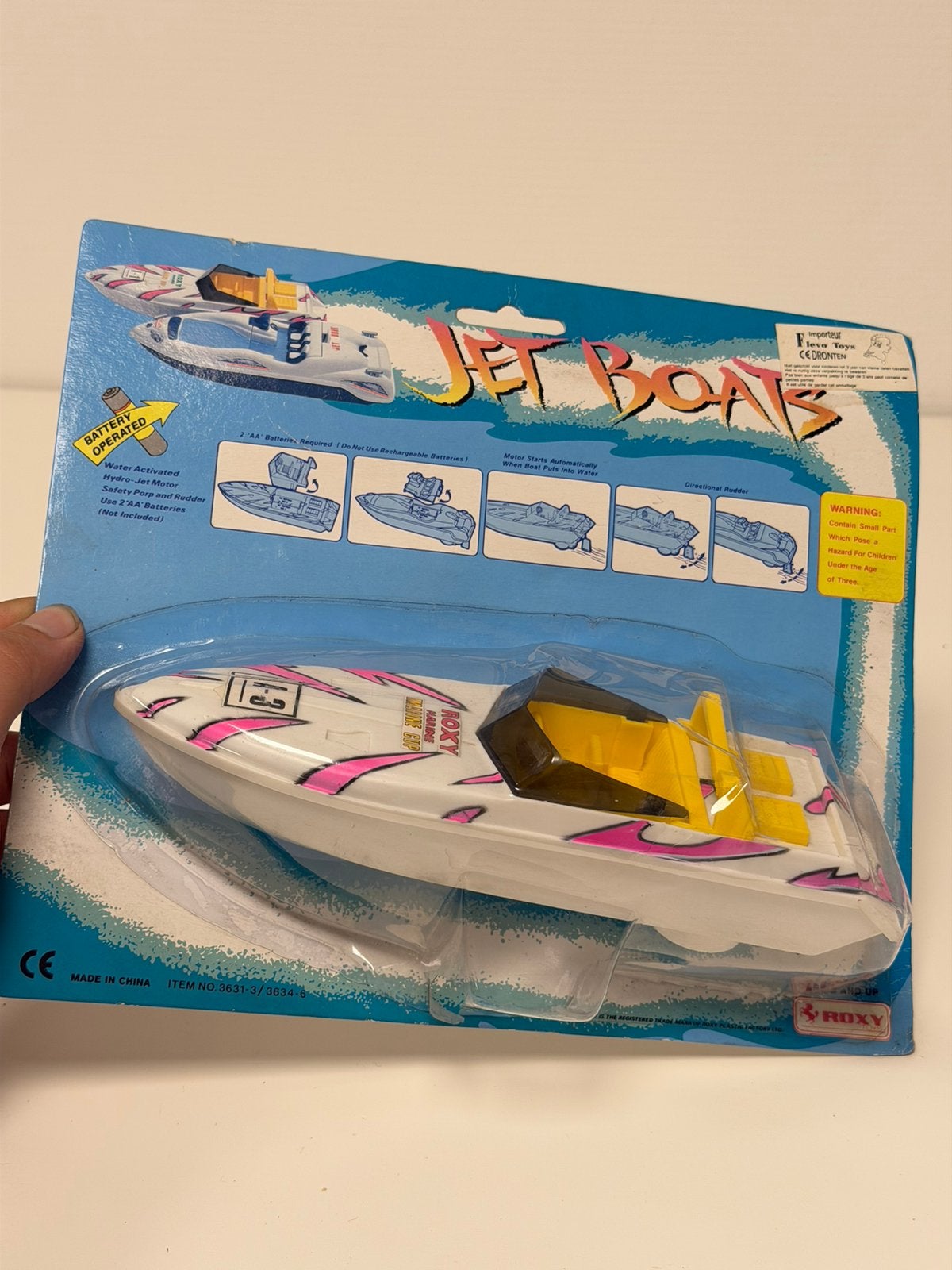 Vintage Roxy Jet Boat Speelgoedboot Nieuw batterij boot, P, P, P, Nieuw