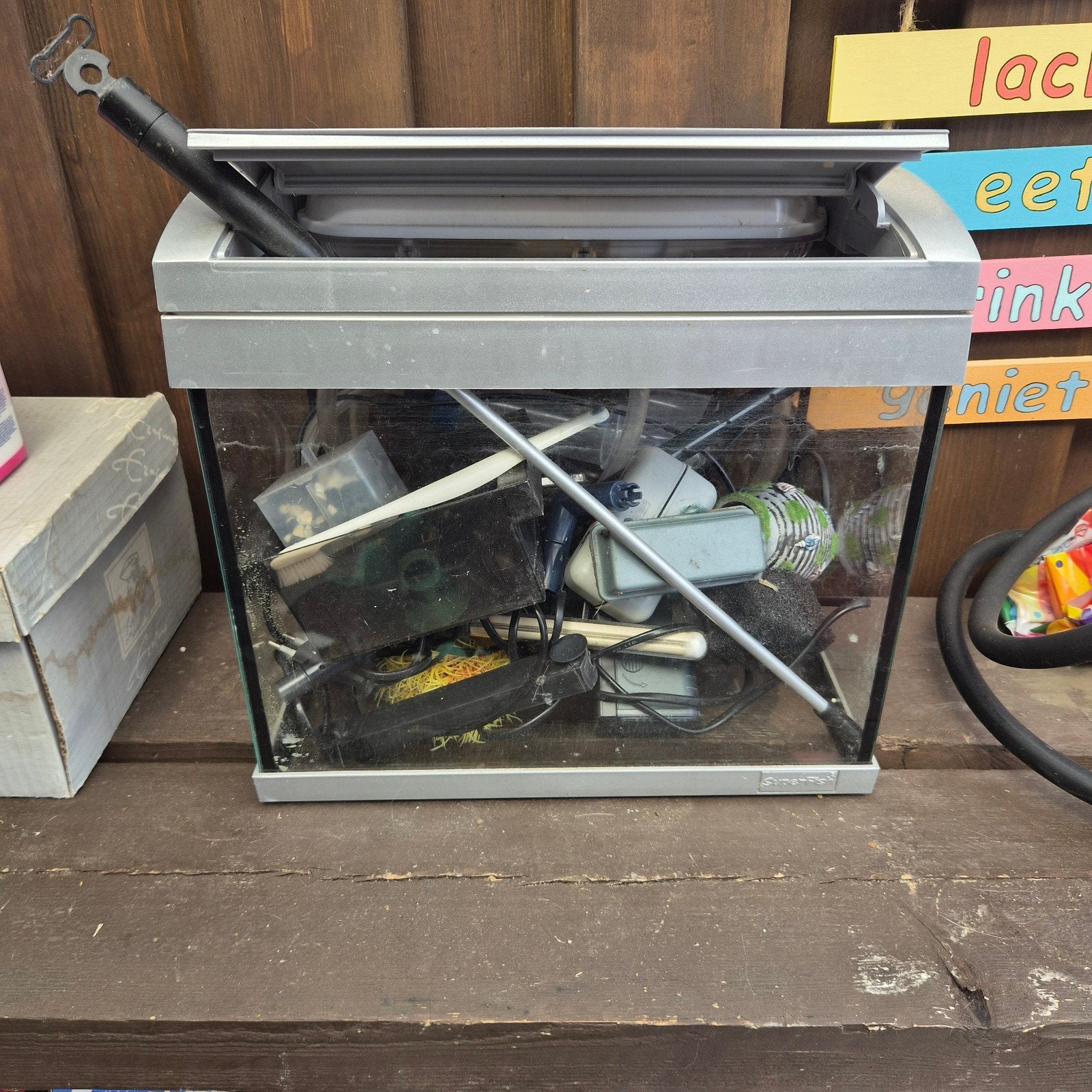 complete aquarium superfish, Gebruikt, Ophalen of Verzenden, Leeg aquarium, Superfish