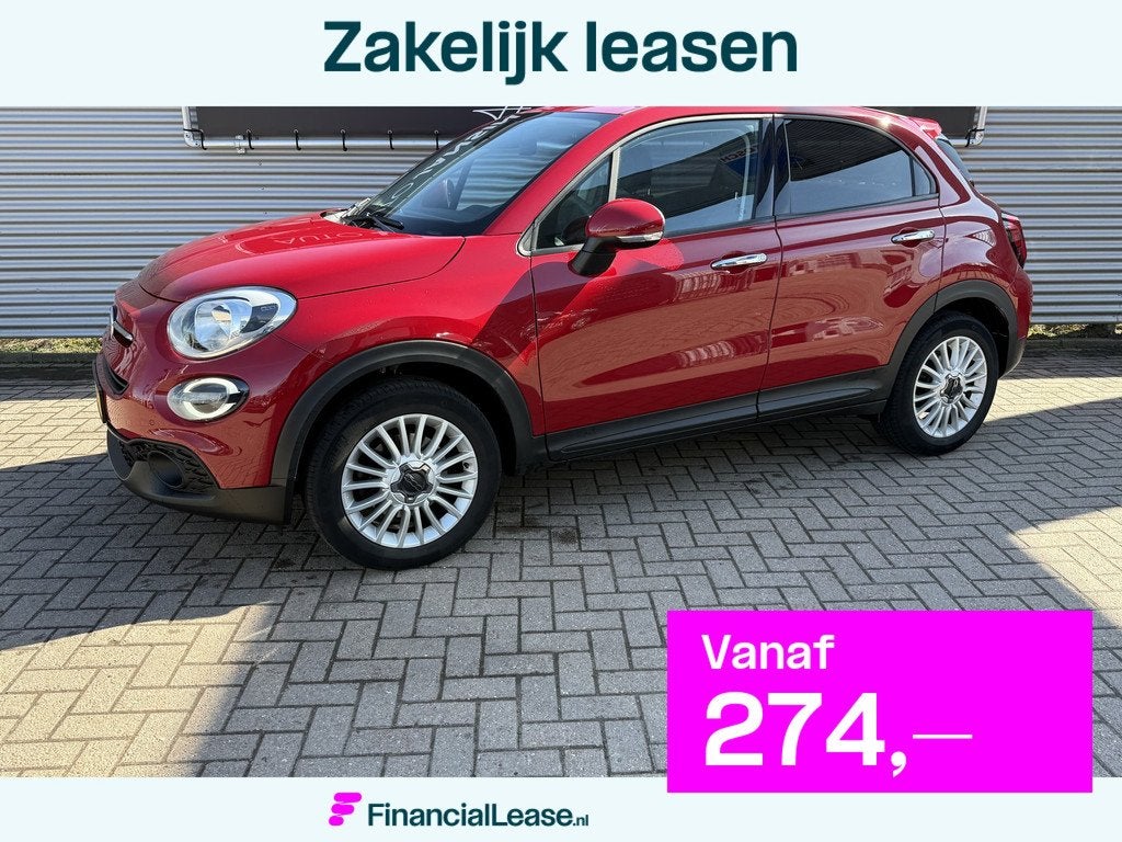 Fiat 500X 1.3 FireFly Turbo 150 Connect Automaat! | PDC V+A, Auto's, Fiat, Bedrijf, Lease, Financial lease, 500X, ABS, Achteruitrijcamera