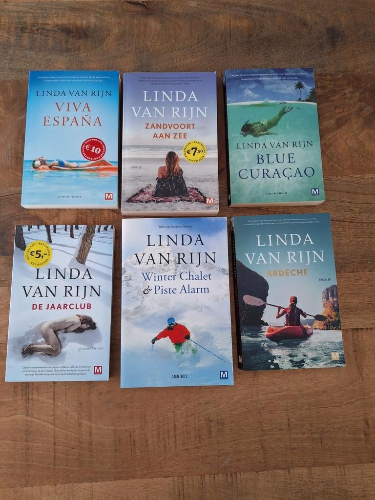 6 boeken van Linda van Rijn, Ophalen, Gelezen