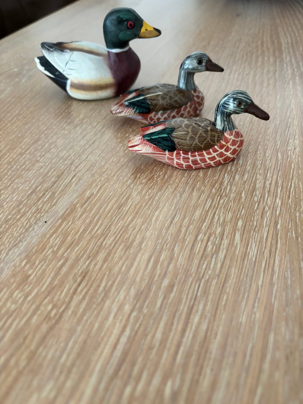 3 kleine houten lok eendjes, Ophalen of Verzenden
