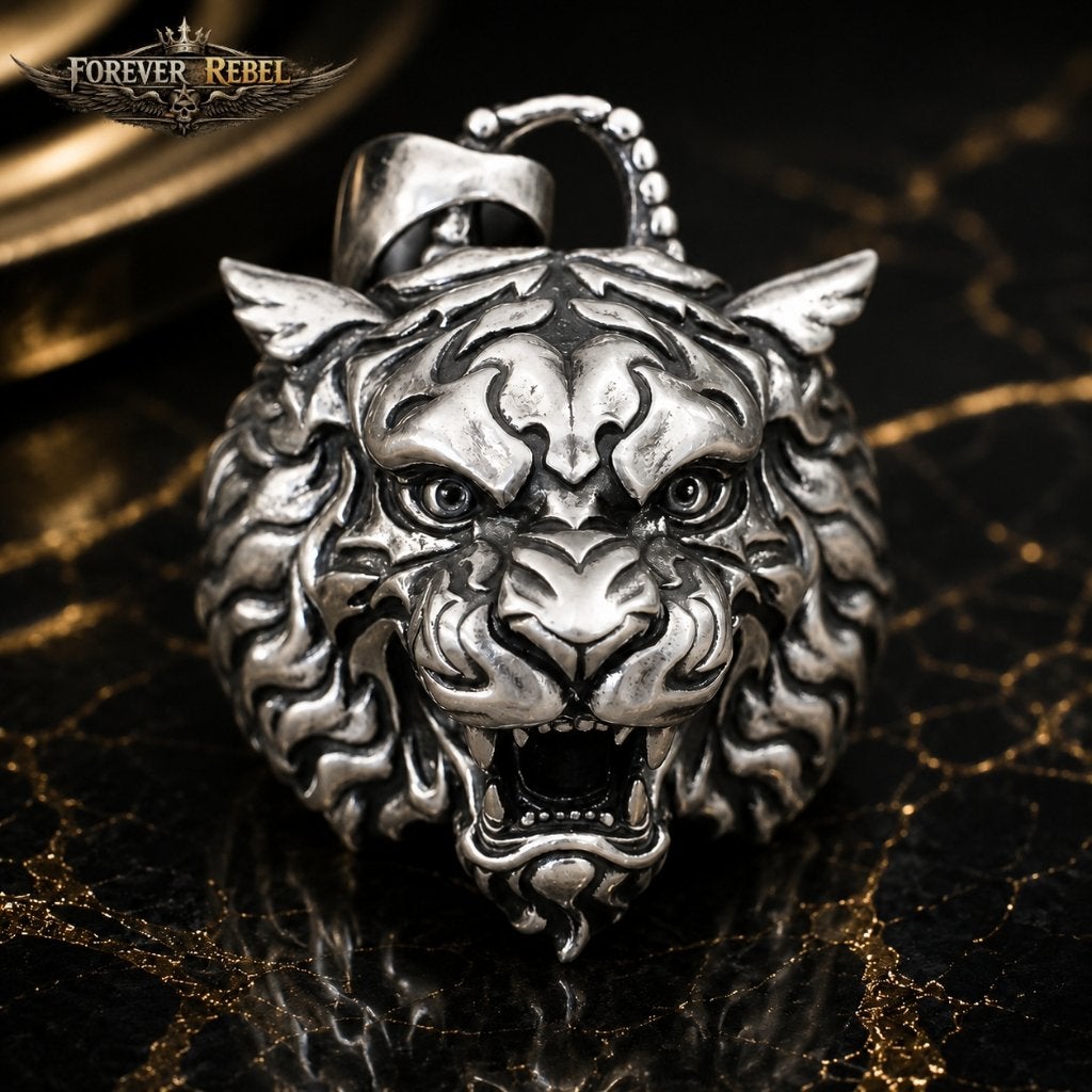 The Untamed Tiger - 925 ZIlver, Foreverrebelmail@pm.me, Verzenden, Prins Berhardstraat 104, Zilver