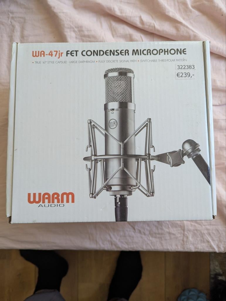 Warm Audio WA 47jr FET condenser microphone, Muziek en Instrumenten, Microfoons, Ophalen of Verzenden, Zo goed als nieuw, Studiomicrofoon