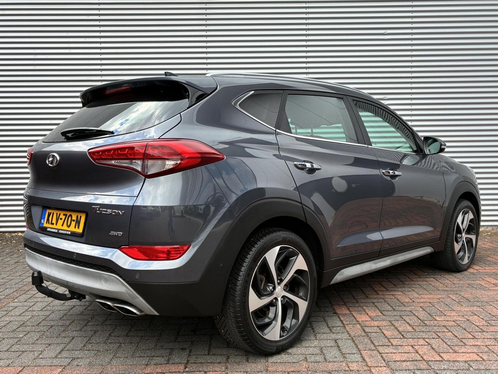 Hyundai Tucson 1.6 T-GDi Comfort 4WD Autom Led Cruise Leer C, Auto's, Gebruikt, 4 cilinders, Met garantie (alle), Bedrijf