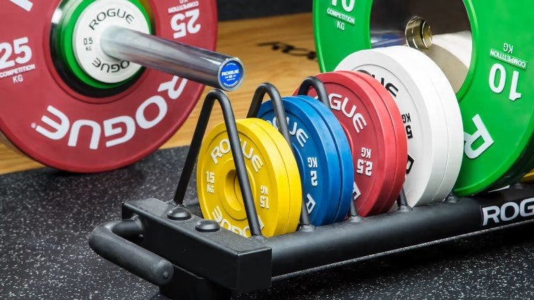 Rogue KG Change Plates (IWF) 25kg Nieuw, Sport en Fitness, Ophalen, Nieuw, Halterschijven