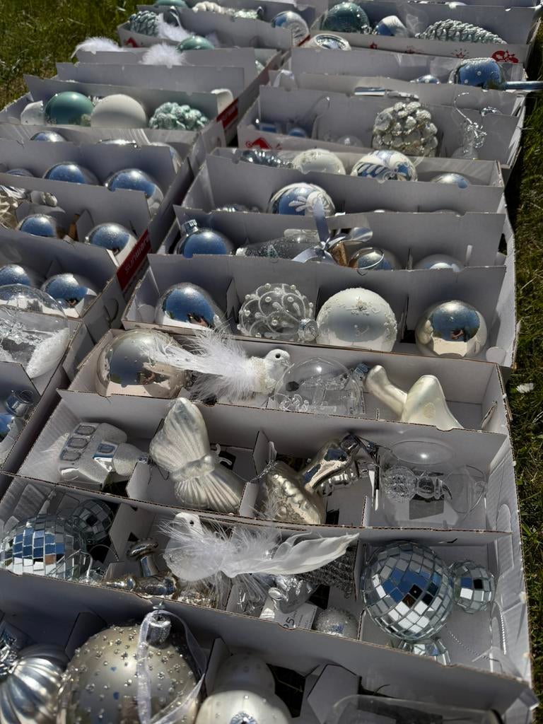 Grote set kerstballen in 2 dozen, Ophalen, Gebruikt