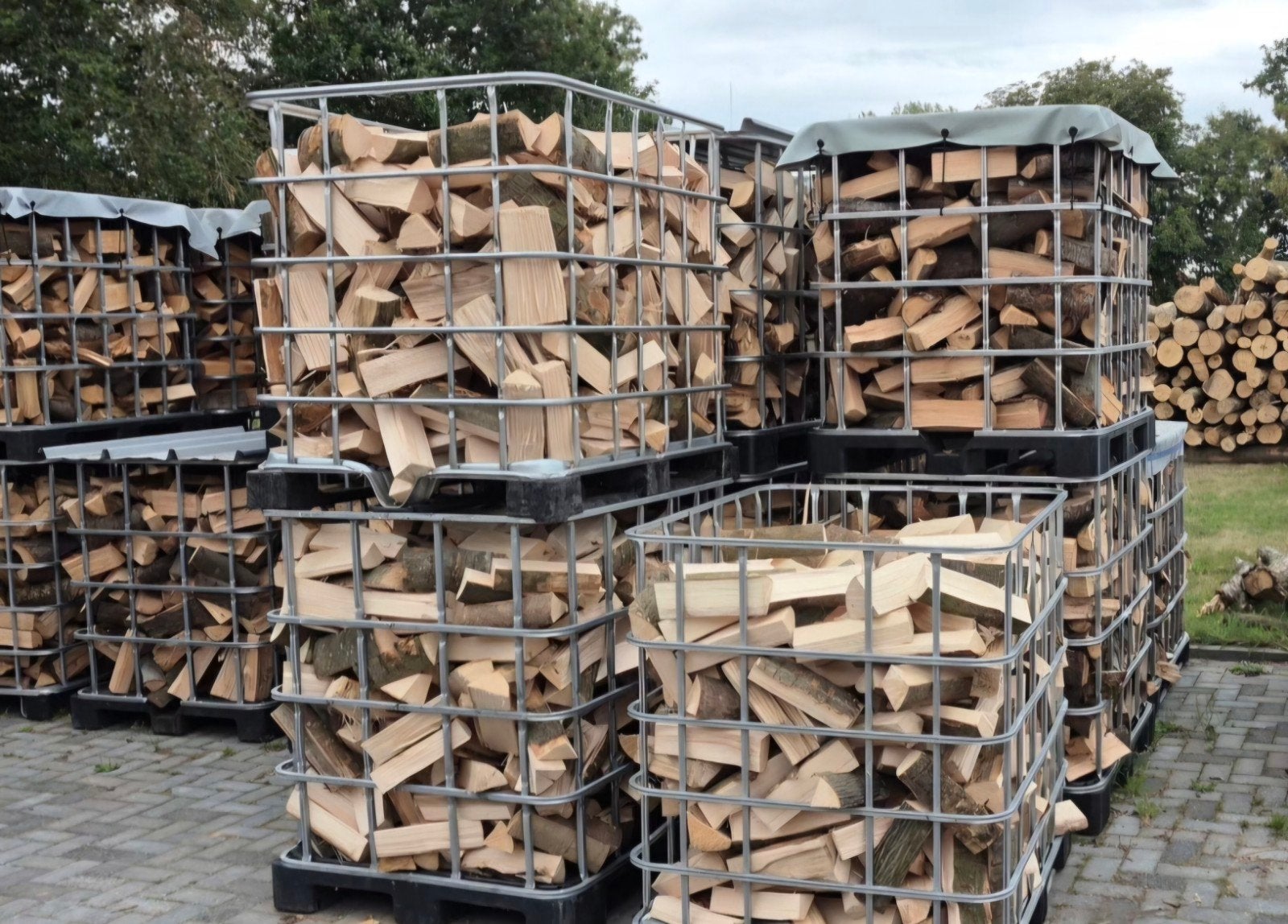 Essen 🔥haardhout🔥 per ibc (losgestorte m3), Ophalen of Verzenden, Essenhout, Blokken
