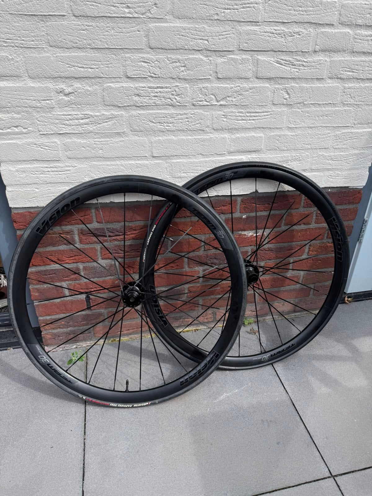 Vision Team 30 TC Disc racefietswielen + Vittoria banden, Fietsen en Brommers, Fietsonderdelen, Nieuw, Aluminium, Racefiets, Ophalen