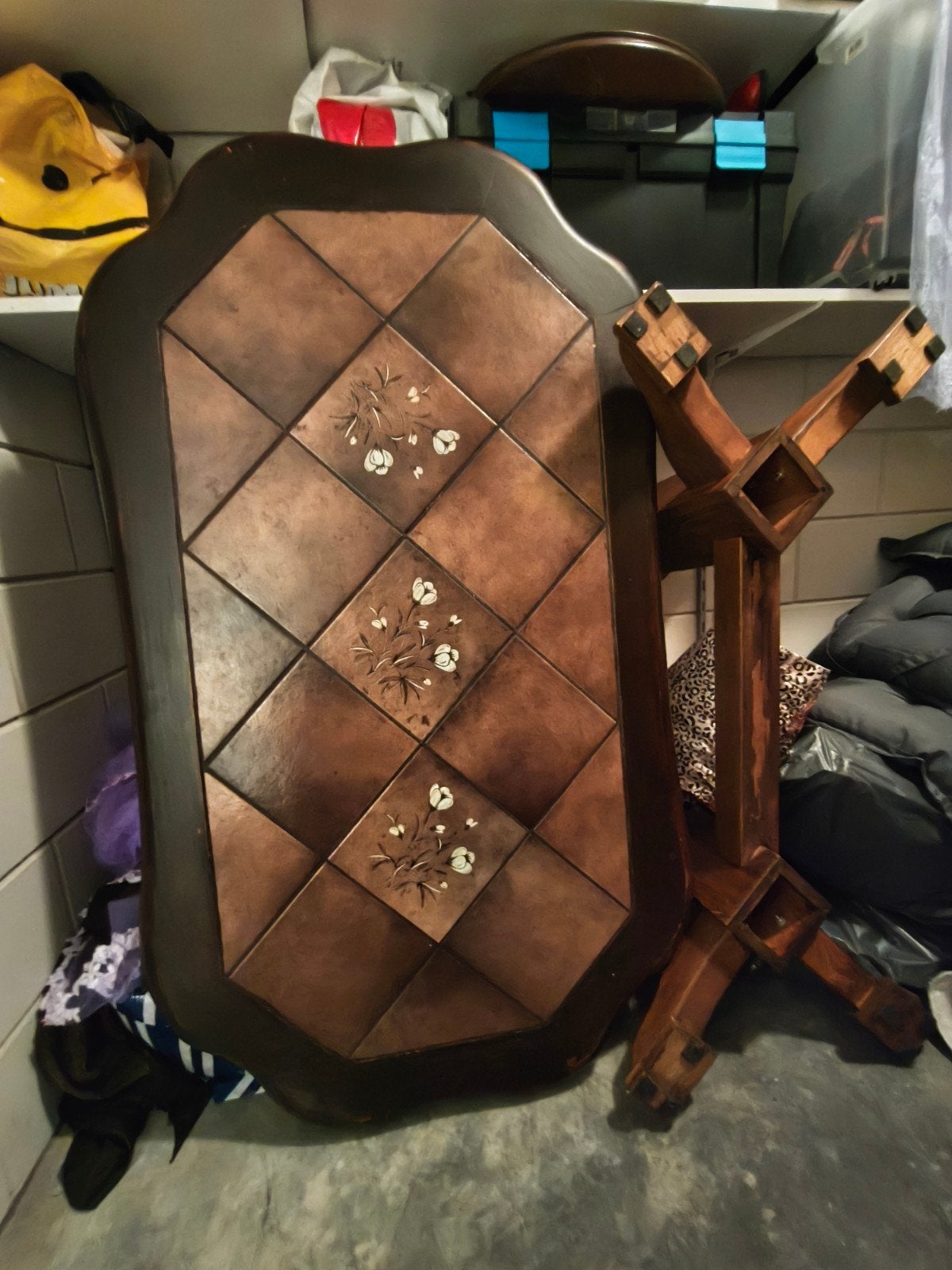 antieke salon tafel, Ophalen