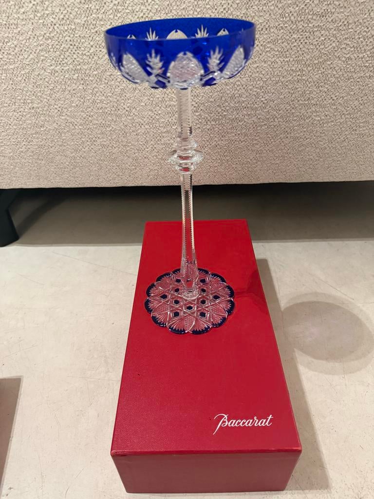 Baccarat Tsar glas op hoge poot - Dominique Lahaye, Antiek en Kunst, Ophalen of Verzenden