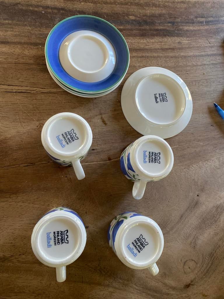 Vintage Arabia Finland Balladi Koffiekop Heikki Orvola, Ophalen