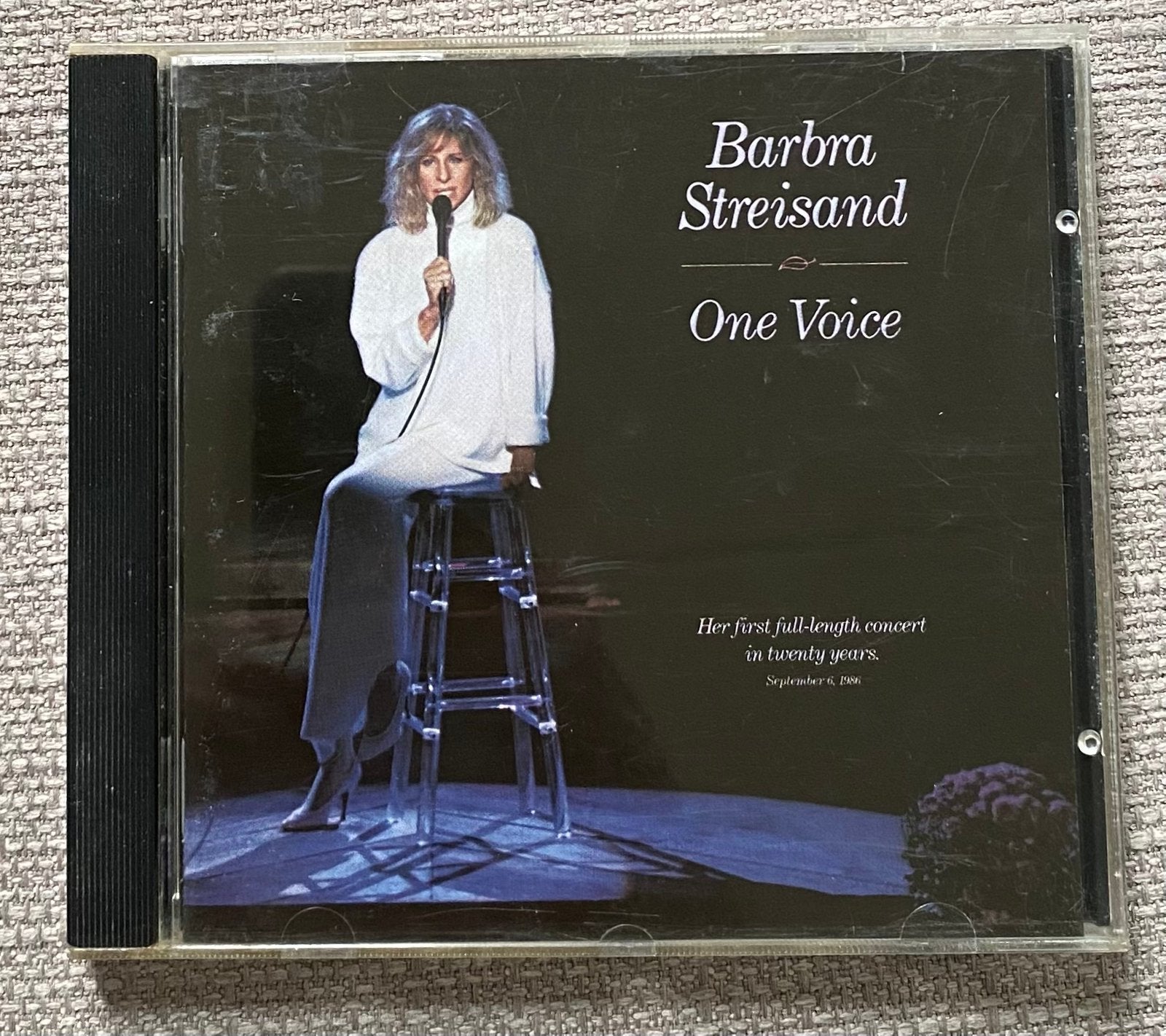 CD BARBRA STREISAND - One Voice - Concert ( 1987 ), Inclusief boekje, Gebruikt, Album, Verzenden