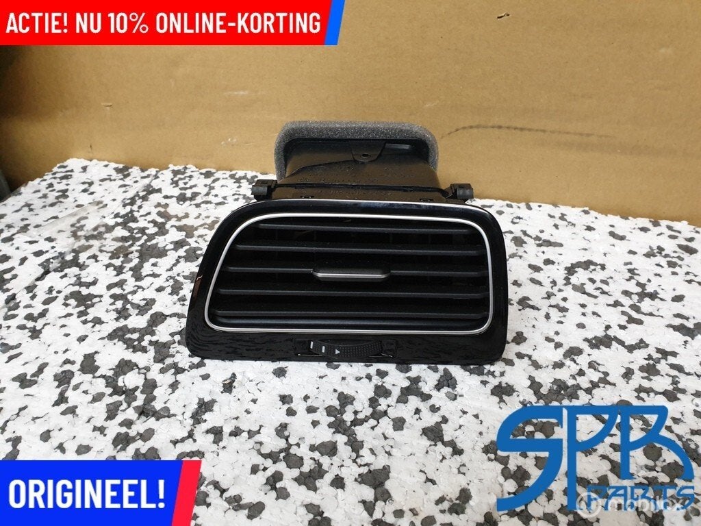 GOLF 7 RECHTS LUCHTROOSTER HOOGGLANS ZWART LIJST Sierlijst, Volkswagen, Nieuw, Ophalen of Verzenden, Volkswagen