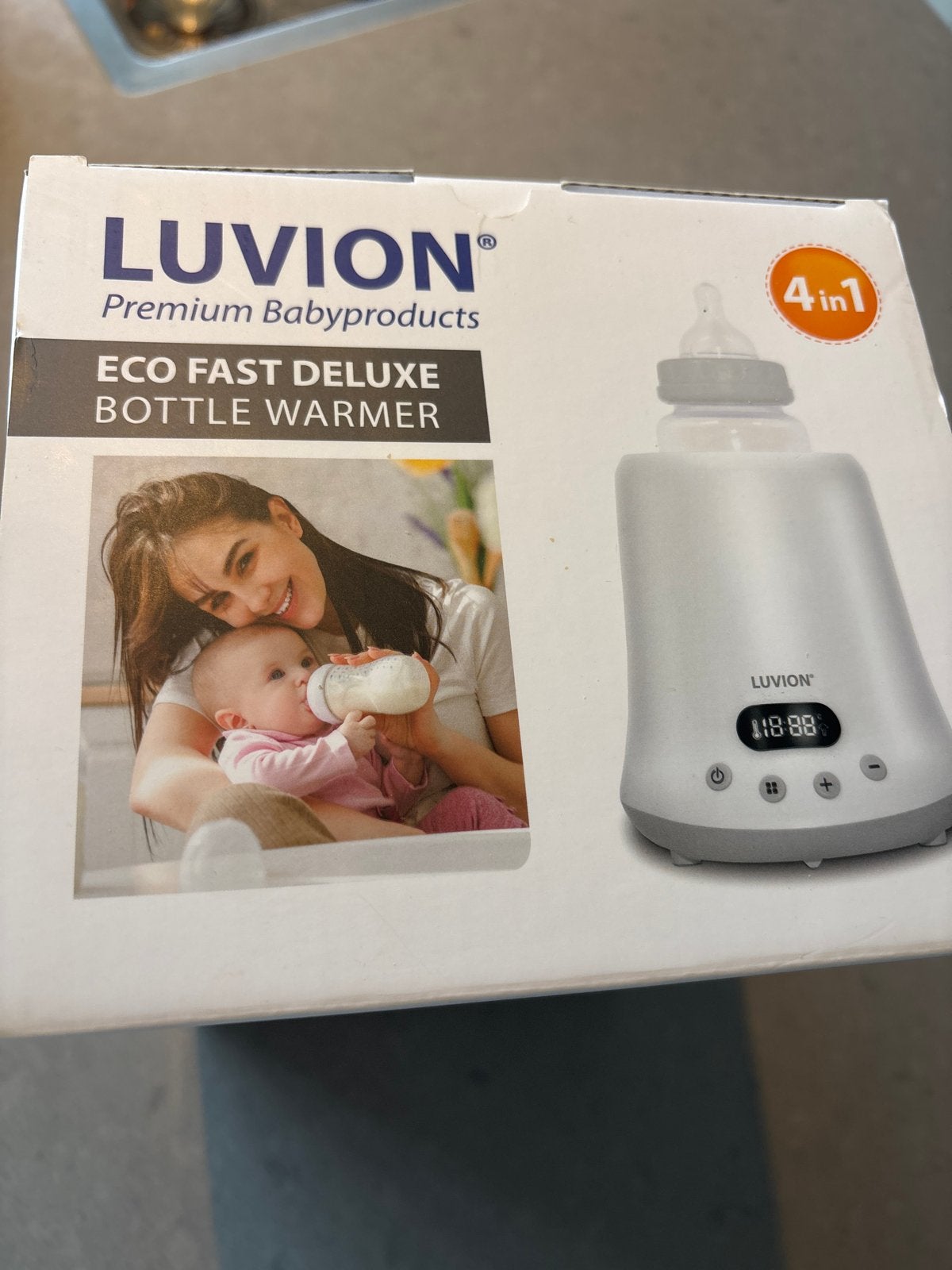 Luvion Eco Fast Deluxe 4-in-1 Flessenwarmer & Sterilisator, Kinderen en Baby's, Babyvoeding en Toebehoren, Ophalen, Zo goed als nieuw