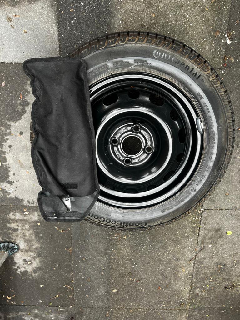 Continental All Season band op stalen velg 185/65 R15, Auto-onderdelen, Banden en Velgen, Ophalen, Gebruikt, 15 inch, Banden en Velgen