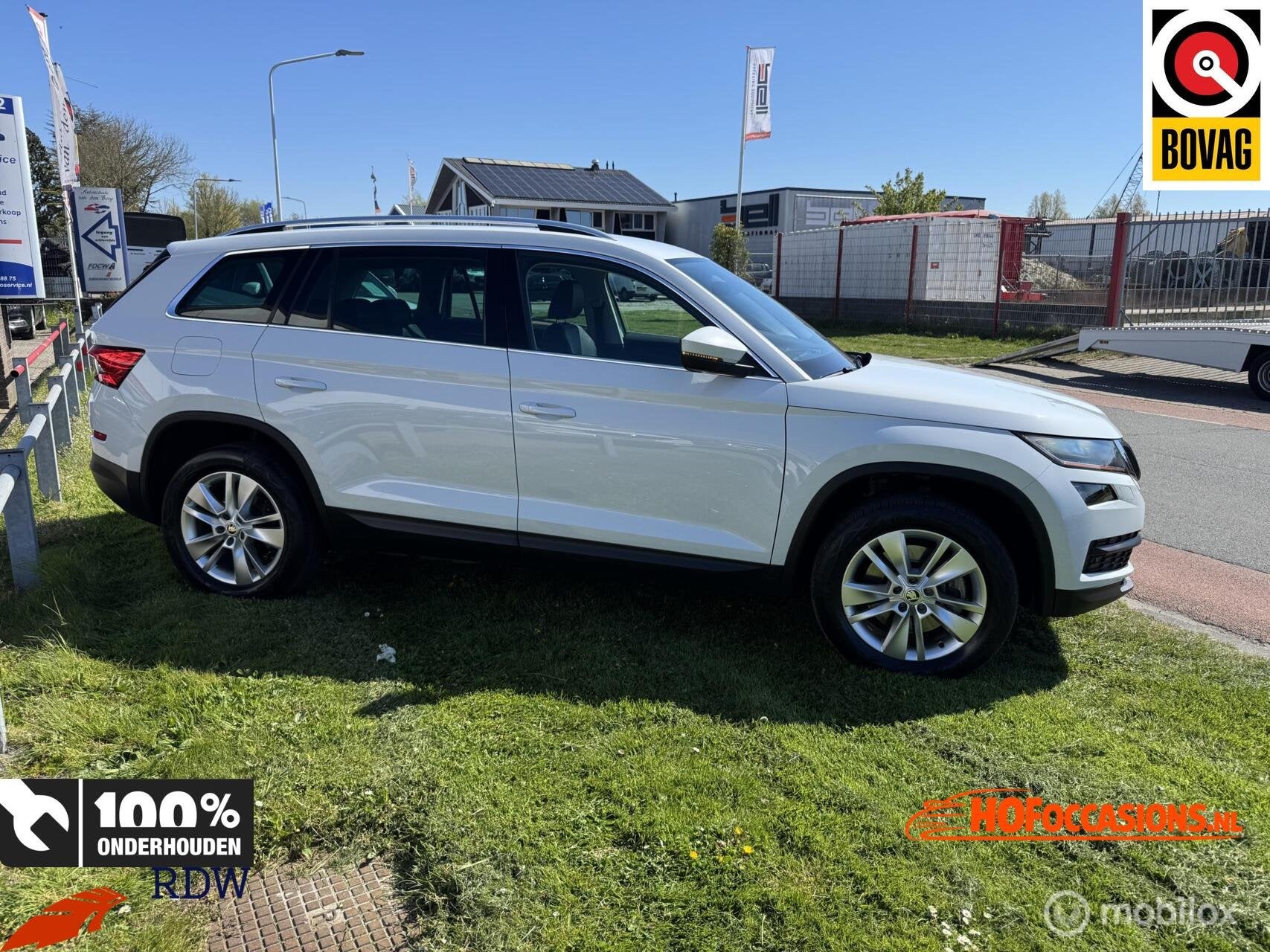 Skoda Kodiaq 2.0 TSI 180pk 4x4 Style Business Full options, Auto's, Skoda, Automaat, Gebruikt, Zwart, 4 cilinders