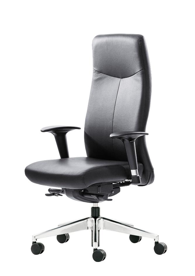 Rovo XL Manager Ergonomische Bureaustoel in het Zwart Leer !, Huis en Inrichting, Bureaustoelen, Zwart, Nieuw, Ophalen of Verzenden