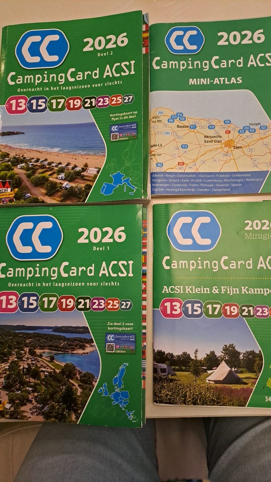 Camping Card ACSI 2026 Deel 1, Deel 2 en Mini-Atlas, Ophalen of Verzenden, Nieuw, ACSI
