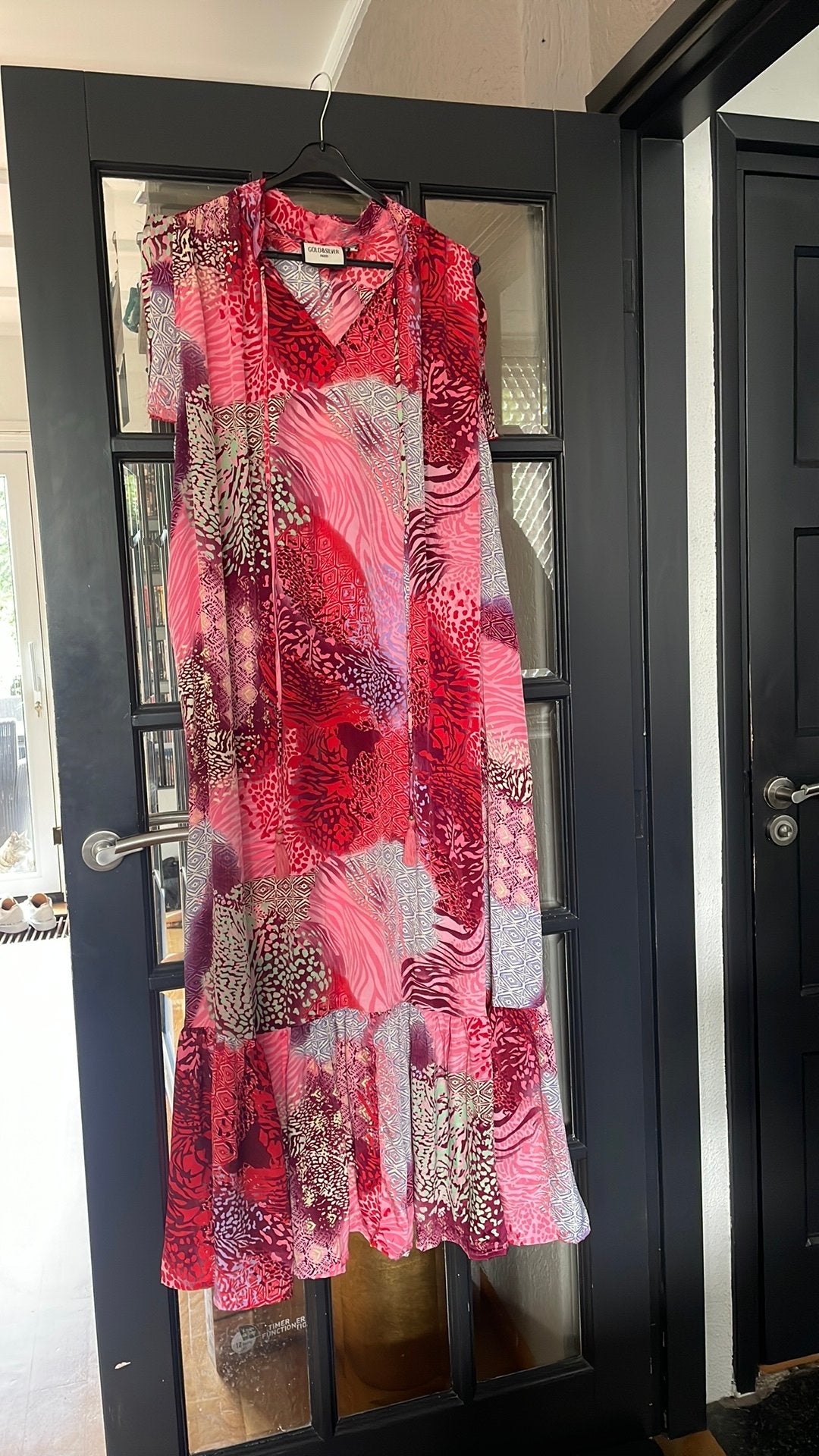 Dames jurk maxi, Ophalen of Verzenden, Zo goed als nieuw, Maat 46/48 (XL) of groter, Onder de knie