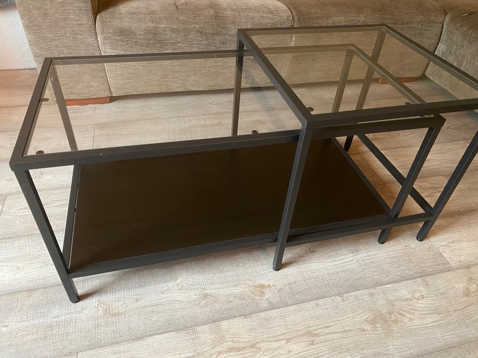 Salontafel glas, Ophalen, 100 tot 150 cm, 50 tot 100 cm, Minder dan 50 cm