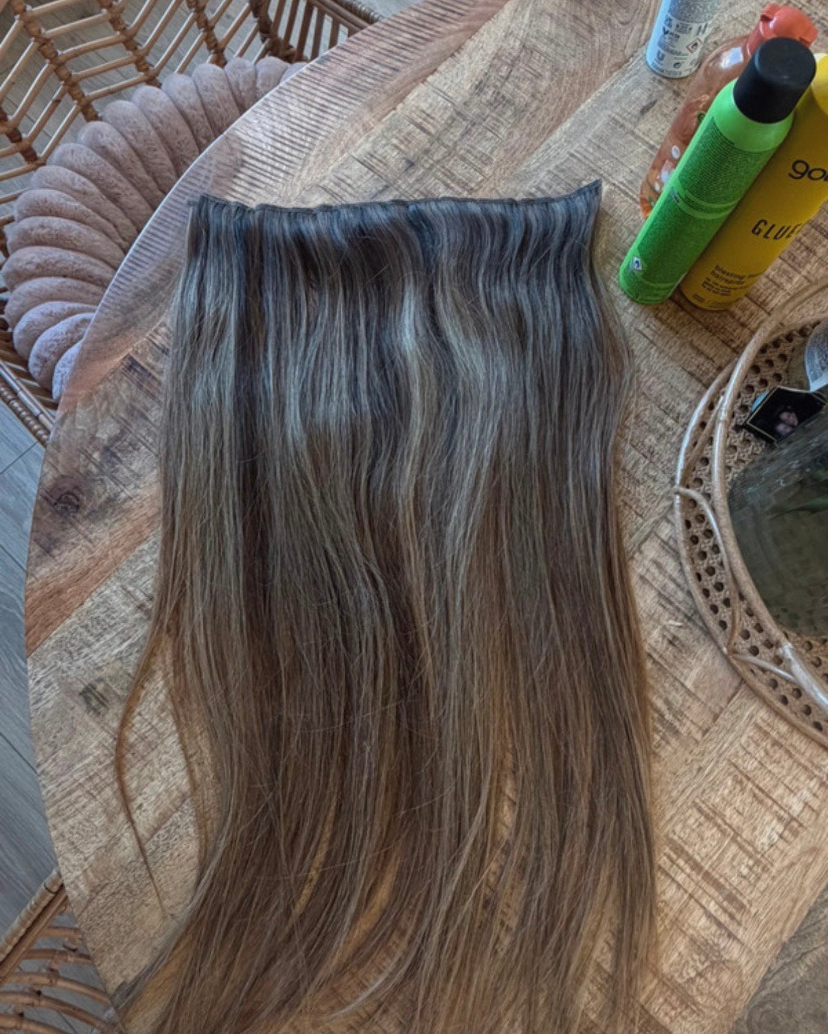 Hairweave 100% human hair, Sieraden, Tassen en Uiterlijk, Uiterlijk | Haarverzorging, Ophalen of Verzenden, Zo goed als nieuw