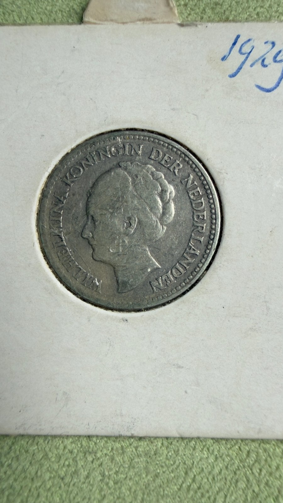 Niederlande 1/2 Gulden 1929 Wilhelmina, Verzenden, Koningin Wilhelmina, 1 gulden