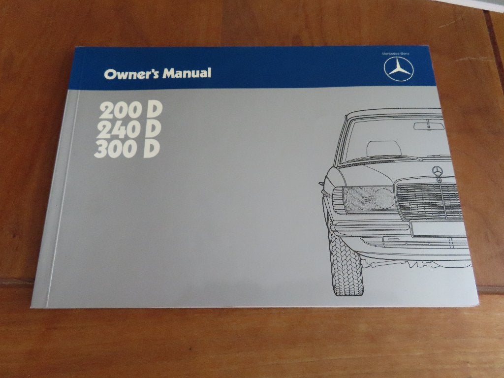 Nieuw instructieboek Mercedes 200D 240D 300D W123 Engels '83, Ophalen of Verzenden