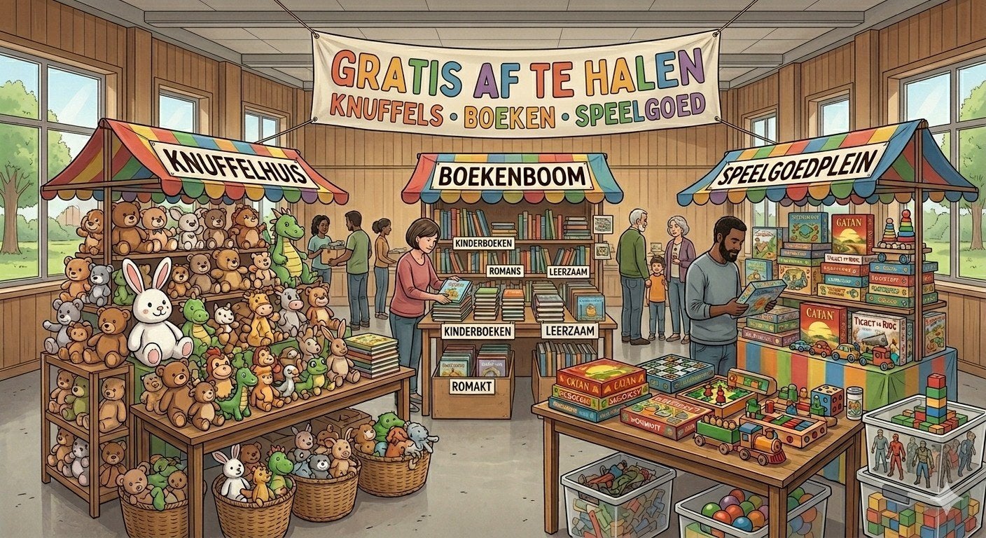 Diverse knuffels, boeken en speelgoed, Ophalen, Gebruikt