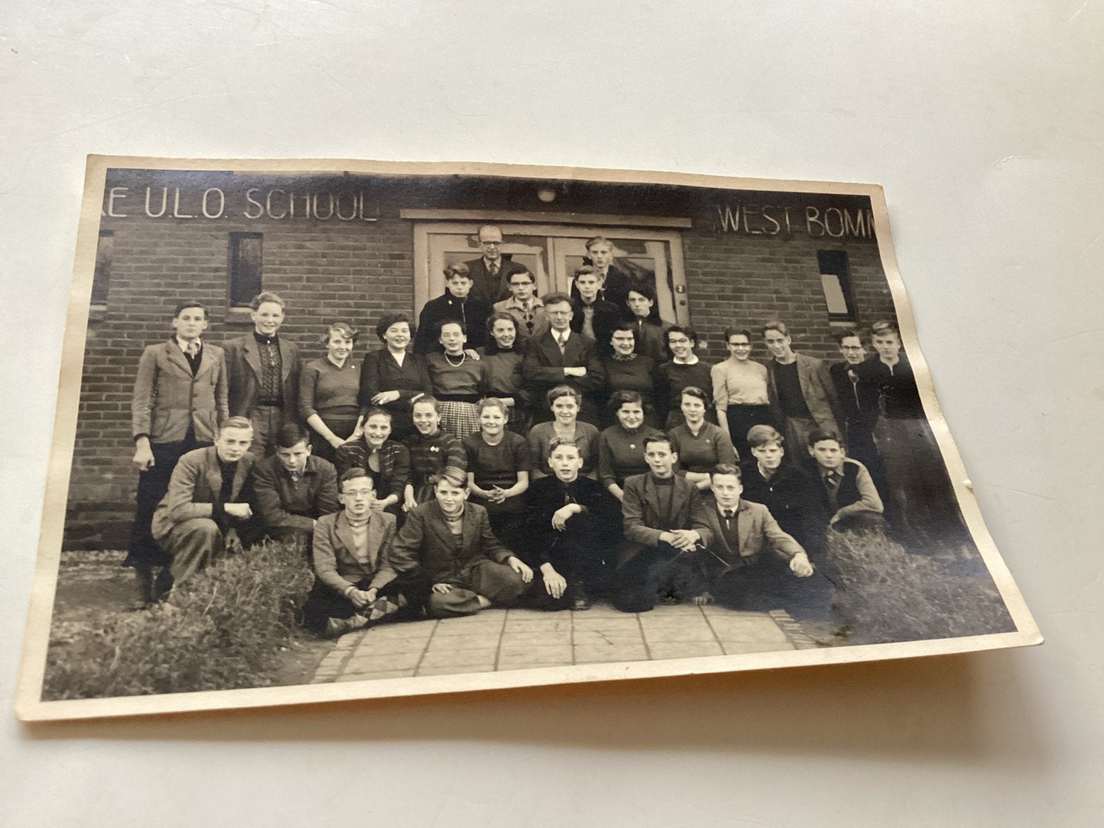Hilversum Zeldzame foto ULO School West Bommel, jaren '50, Verzamelen, Gebruikt, Foto, Ophalen of Verzenden, 1940 tot 1960