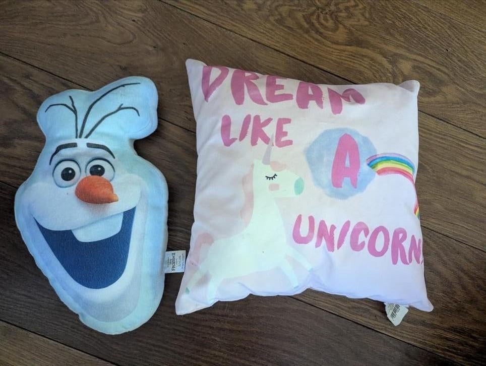 Kussens Olaf en Unicorn, Ophalen of Verzenden, Versiering