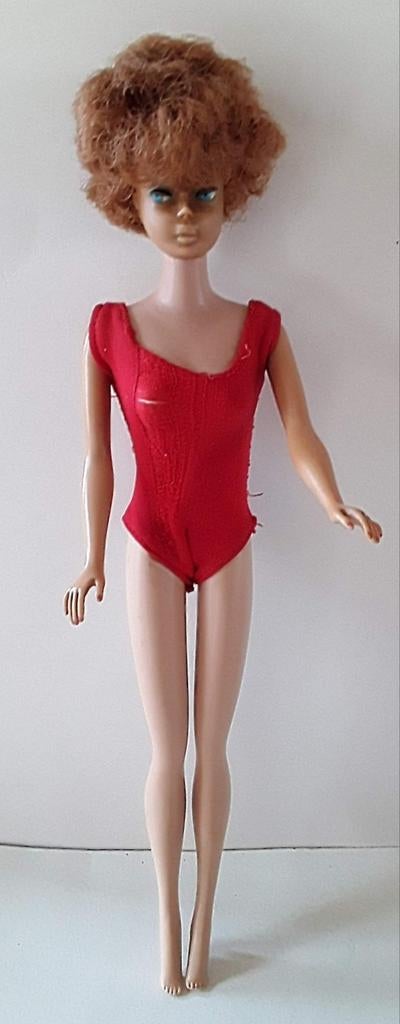 Vintage roodharige bubblecut barbie pop 1958-1962., Verzamelen, Poppen, Ophalen of Verzenden, Gebruikt, Fashion Doll
