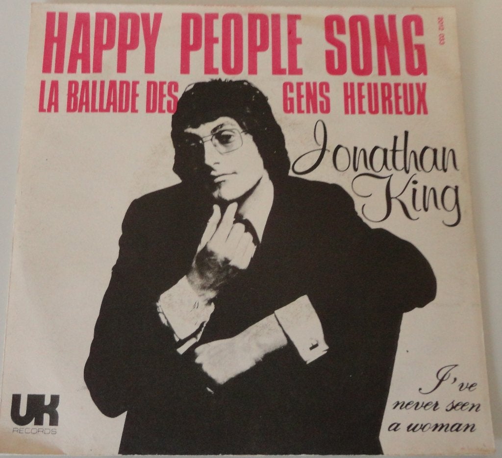 Jonathan King > Happy People song, Cd's en Dvd's, Ophalen of Verzenden, Gebruikt, Pop