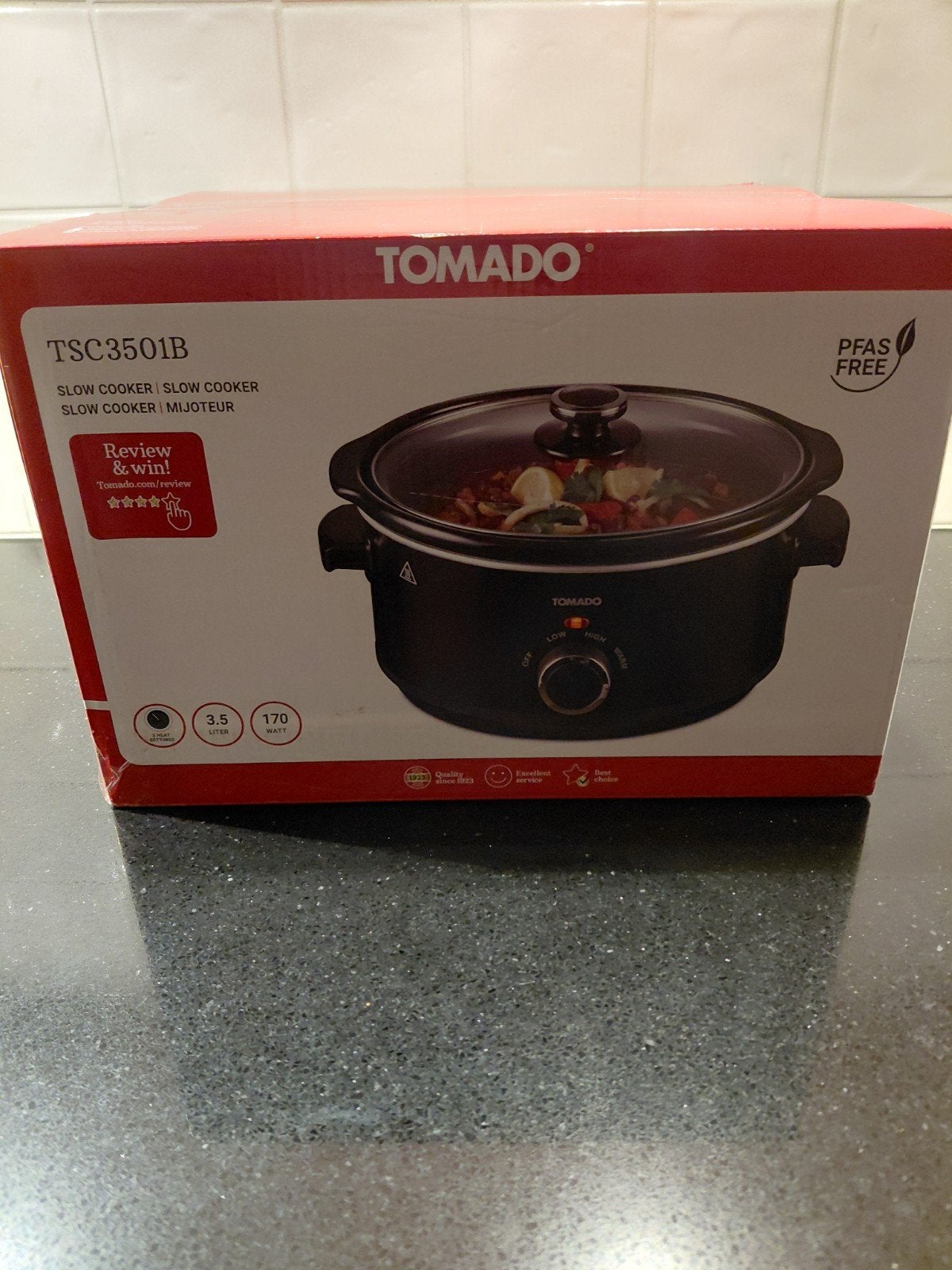 Tomado Slowcooker TSC3501B - Nieuw in doos, Ophalen of Verzenden, Nieuw